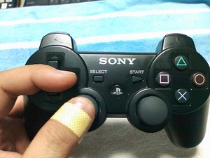 PS3のコントローラの持ち方